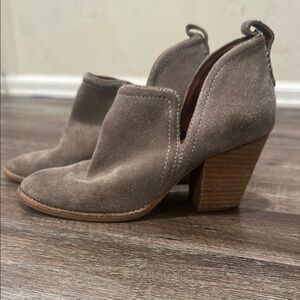 Jeffrey Campbell Gray Suede Ankle Boots